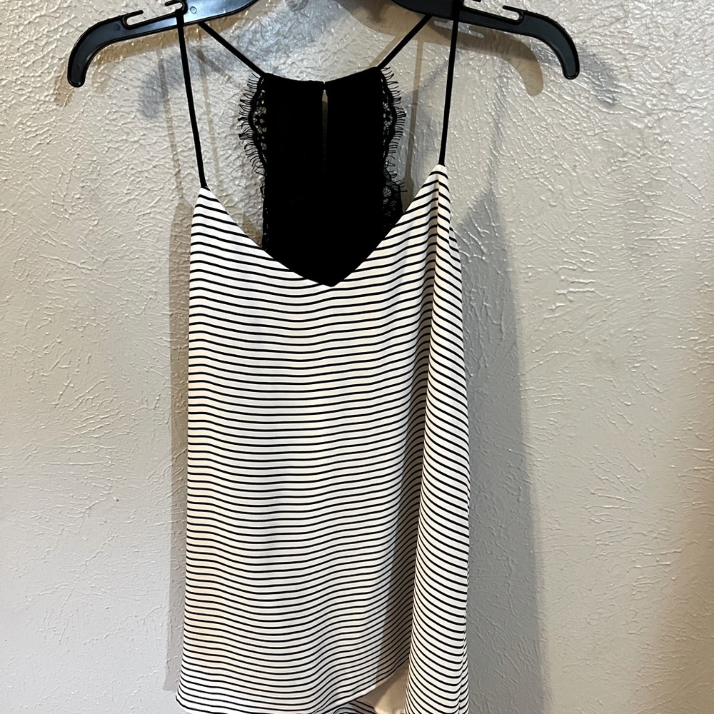 Express size small lace racer back tank